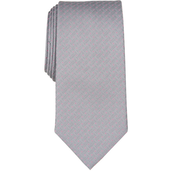 Michael Kors Men Corbett Mini Geo Tie Grey - Picture 1 of 1